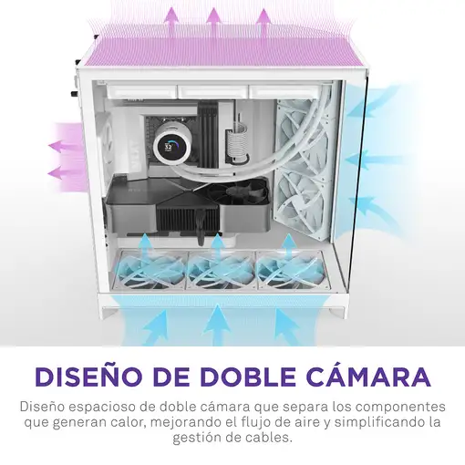 NZXT H9 Flow Midi Tower Blanco