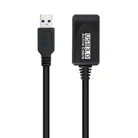 Nanocable Cable USB 3.0 prolongador con amplificador, tipo A/M-A/H, 5m