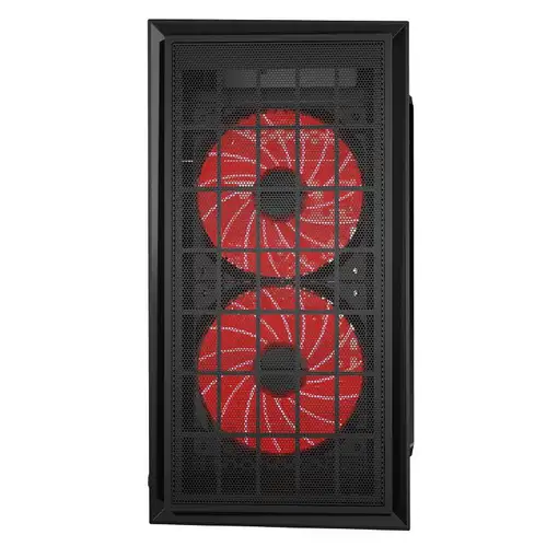 Gembird CCC-FORNAX-950R carcasa de ordenador Midi Tower Negro, Rojo