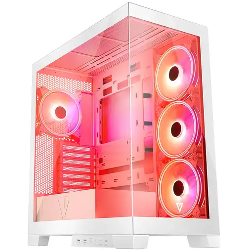 Modecom Volcano SPACE APEX ARGB MIDI Midi Tower Blanco
