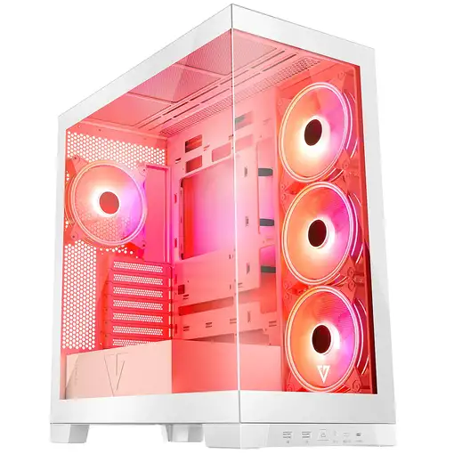 Modecom Volcano SPACE APEX ARGB MIDI Midi Tower Blanco