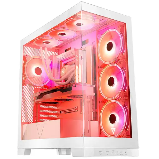 Modecom Volcano SPACE APEX ARGB MIDI Midi Tower Blanco