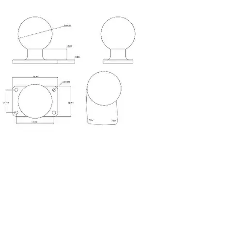 RAM Mounts RAM-D-202U-23 kit de montaje Negro Aluminio, Caucho