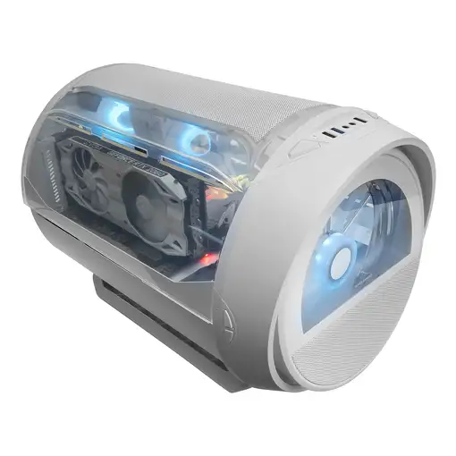 Mars Gaming MC-CYLONW Mini Tower Blanco