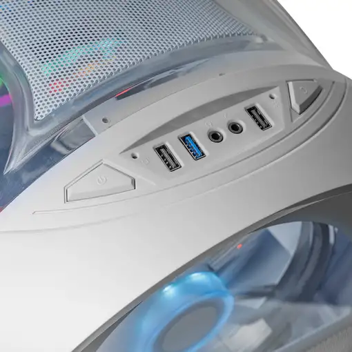 Mars Gaming MC-CYLONW Mini Tower Blanco