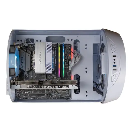 Mars Gaming MC-CYLONW Mini Tower Blanco