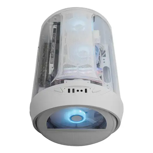 Mars Gaming MC-CYLONW Mini Tower Blanco