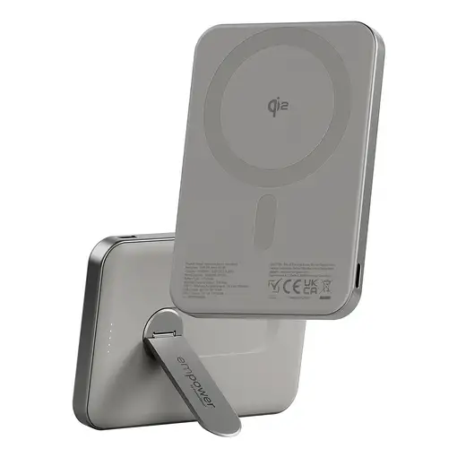 PanzerGlass empower™ by ® empower™ Bank w. Spin Stand | 5000mAh | Titanium Cargado