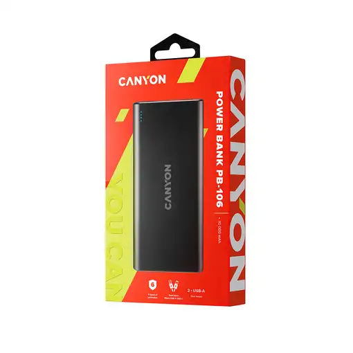 Canyon Powerbank (batería externa) PB-106 10000 mAh Negro