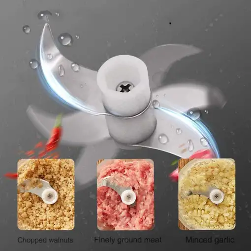 Mini Picadora Multifunción Recargable Klack Acero inoxidable, 30W