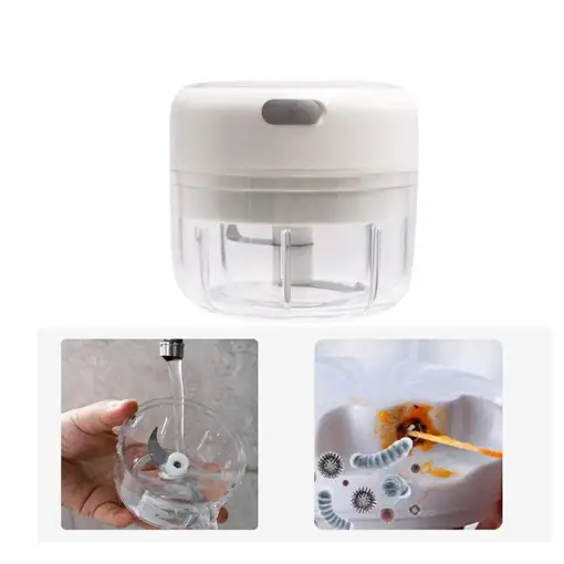 Mini Picadora Multifunción Recargable Klack Acero inoxidable, 30W