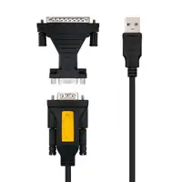Nanocable CONVERTIDOR USB A SERIE, TIPO A/M-RS232 DB9/M DB25/M, 1,8 M