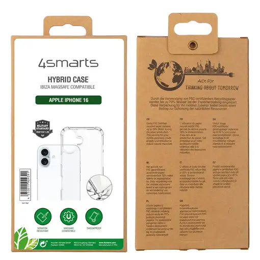 4smarts 541182 funda para teléfono móvil 15,5 cm (6.1") Transparente