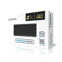 AISENS Caja Externa M.2 (NGFF) ASM2-008B NVMe a USB3.2 Gen2, Negra