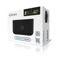 AISENS Estacion De Docking De Doble Bahia ASDS-D01B SATA 2.5/3.5 A USB 3.0/3.1 Gen