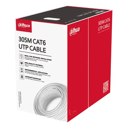 Dahua Technology PFM920I-6UN-C-V2 cable de red Blanco 305 m Cat6 U/UTP (UTP)