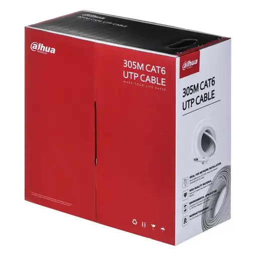 Dahua Technology PFM920I-6UN-C-V2 cable de red Blanco 305 m Cat6 U/UTP (UTP)