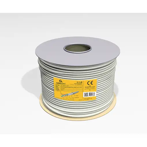 Gembird CAT6 FTP 100m cable de red Gris F/UTP (FTP)