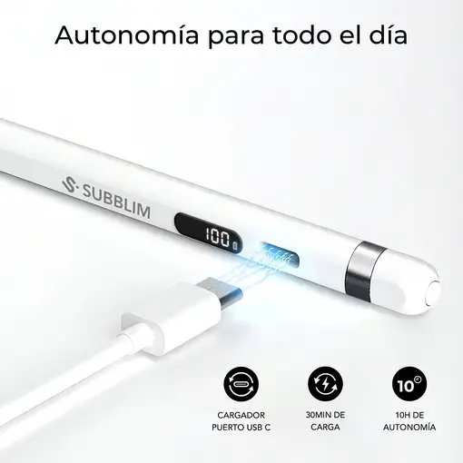 SUBBLIM SUBPEN-UN0001 lápiz digital 70 g Blanco