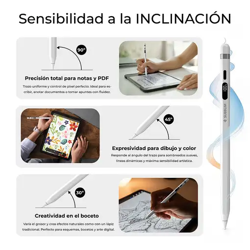 SUBBLIM SUBPEN-UN0001 lápiz digital 70 g Blanco