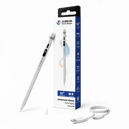 SUBBLIM SUBPEN-UN0001 lápiz digital 70 g Blanco