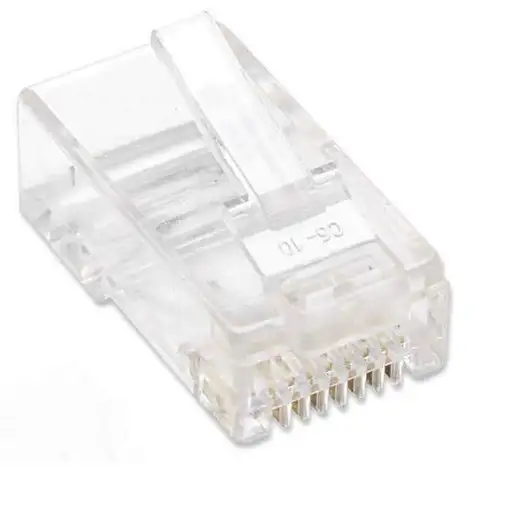 Intellinet PLUG RJ45 CAT5E MULTIFILAR UTP BOTE 100 PZAS ORO 15-MICRAS