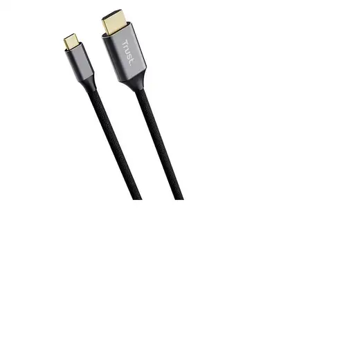 Trust 25630 cambiador de género para cable USB-C HDMI Negro, Plata