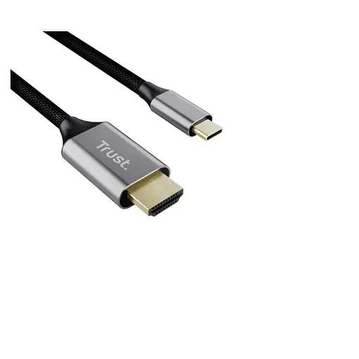 Trust 25630 cambiador de género para cable USB-C HDMI Negro, Plata