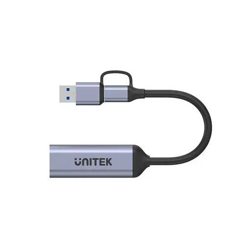 UNITEK V1167A adaptador de cable de vídeo USB Type-A/USB Type-C HDMI Negro