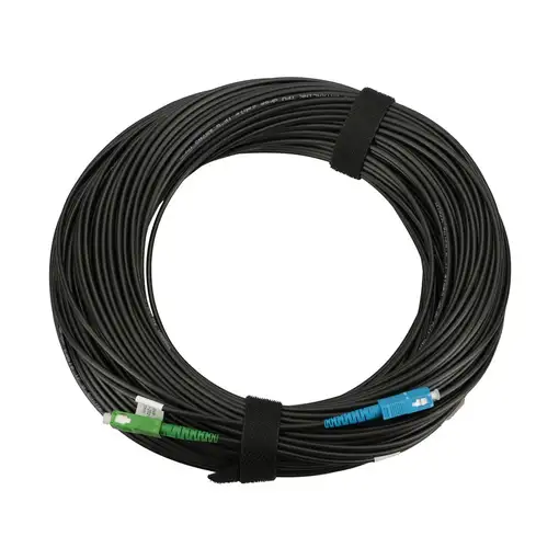 Extralink Patchcord SC/APC-SC/PC Monomodo, Round drop, Simplex, G657A2, 100m