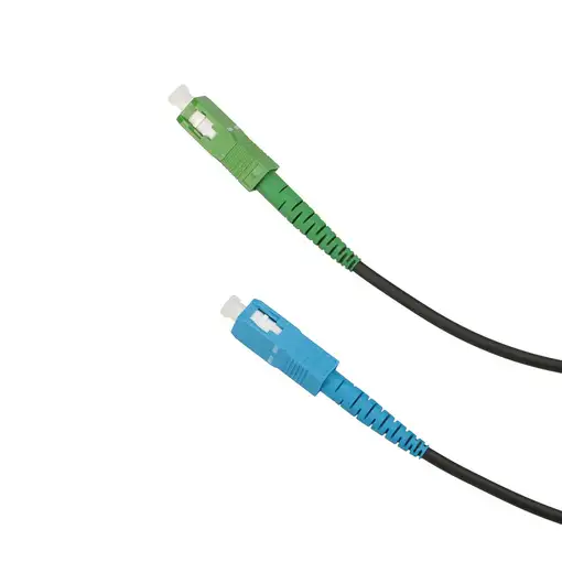 Extralink Patchcord SC/APC-SC/PC Monomodo, Round drop, Simplex, G657A2, 100m