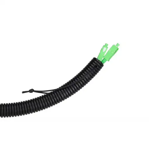 Extralink Patchcord 2J SC/APC-SC/APC Monomodo, Exterior, Duplex, G657A2, 25m