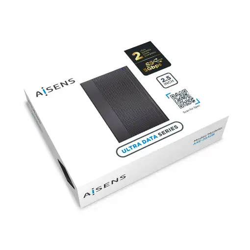 AISENS Caja Externa 2.5" ASE-2532B 9.5mm SATA A USB 3.0/USB3.1 Gen1, Negra