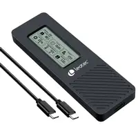 Leotec CAJA EXTERNA PARA DISCOS M.2 NVME CON PANEL LCD