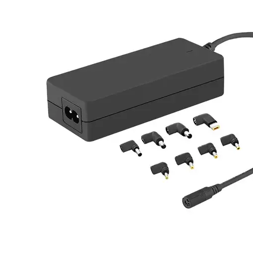 Qoltec 50011 adaptador e inversor de corriente Interior 65 W Negro