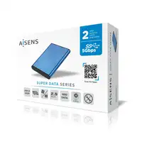 AISENS Caja Externa 2,5" ASE-2525BLU 9.5mm SATA a USB 3.0/USB3.1 Gen1, Azul