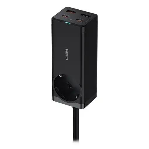 Baseus PSZM000901 adaptador e inversor de corriente Interior 65 W Negro