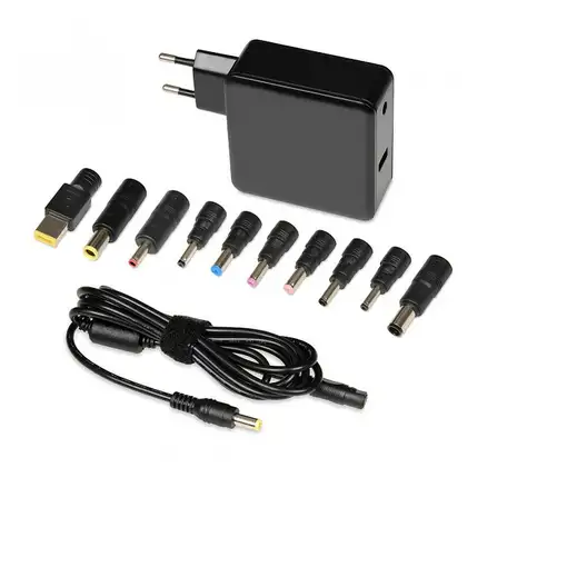 iBox IUZ65WA adaptador e inversor de corriente Auto 65 W Negro