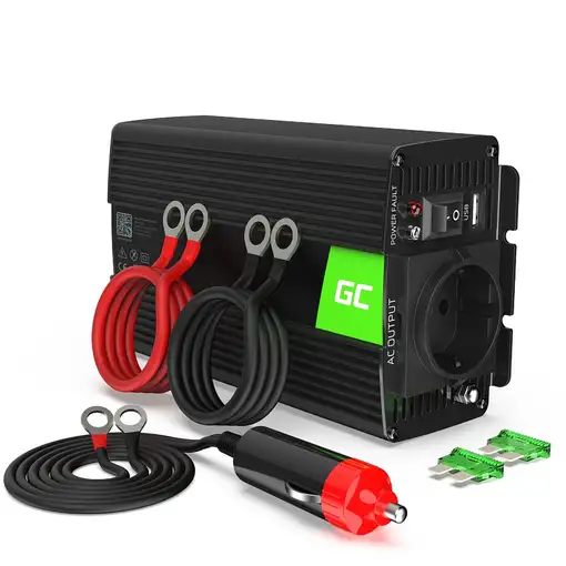Green Cell INV16 adaptador e inversor de corriente Auto 500 W Negro Green Cell INV16 adaptador e inversor de corriente Auto 500 W Negro
