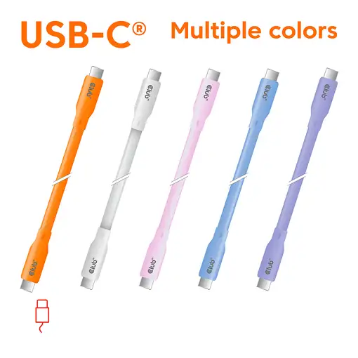 CLUB3D Cable USB C Naranja