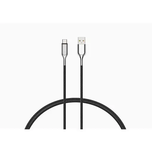 Cygnett CY2682PCUSA cable USB USB 2.0 2 m USB C USB A Negro, Acero inoxidable