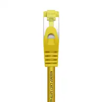 AISENS Cable De Red Latiguillo RJ45 LSZH Cat.7 600 MHz S/FTP PIMF AWG26, Amarillo,