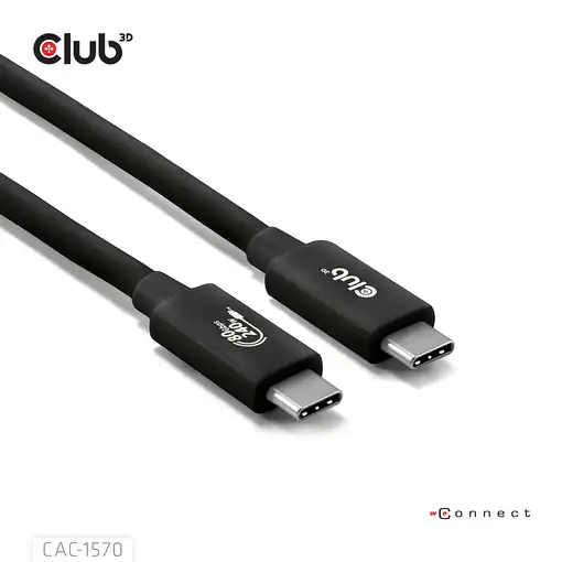 CLUB3D CAC-1570 cable USB USB4 Gen 2x2 1,2 m USB C Negro
