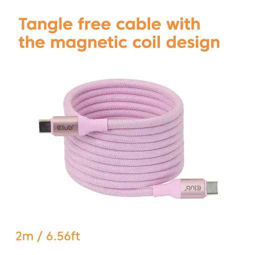 CLUB3D CAC-3031 cable USB USB 2.0 2 m USB C Rosa