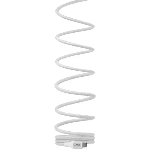 CLUB3D CLUB 3D USB-C Magnetic-Coil Cable White cable USB 2 m USB C Blanco