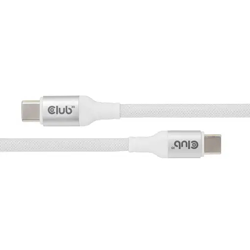 CLUB3D CLUB 3D USB-C Magnetic-Coil Cable White cable USB 2 m USB C Blanco