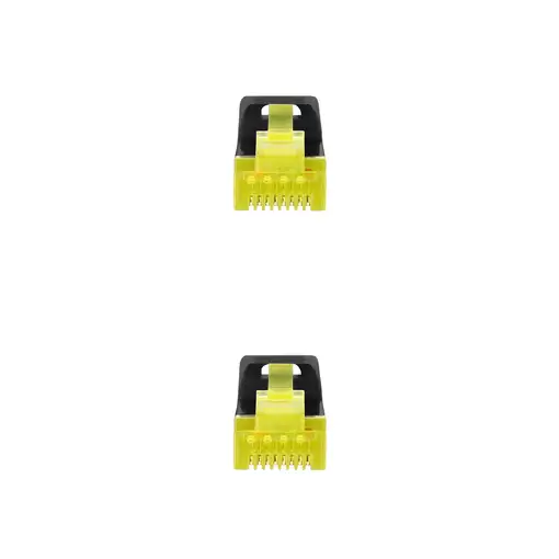 Nanocable Cable de red latiguillo RJ45 LSZH Cat.6A SFTP AWG26, Negro, 1.0 m