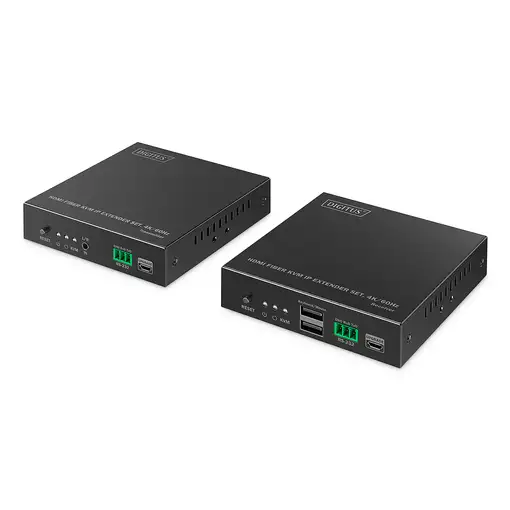 Digitus Juego de extensor IP KVM de fibra HDMI, 4K/60Hz