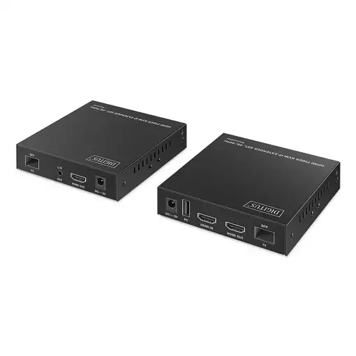 Digitus Juego de extensor IP KVM de fibra HDMI, 4K/60Hz