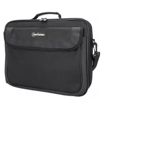 Manhattan Maletín para portátil Cambridge 15,6", diseño tipo clamshell, negro, ECO